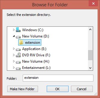 extension folder